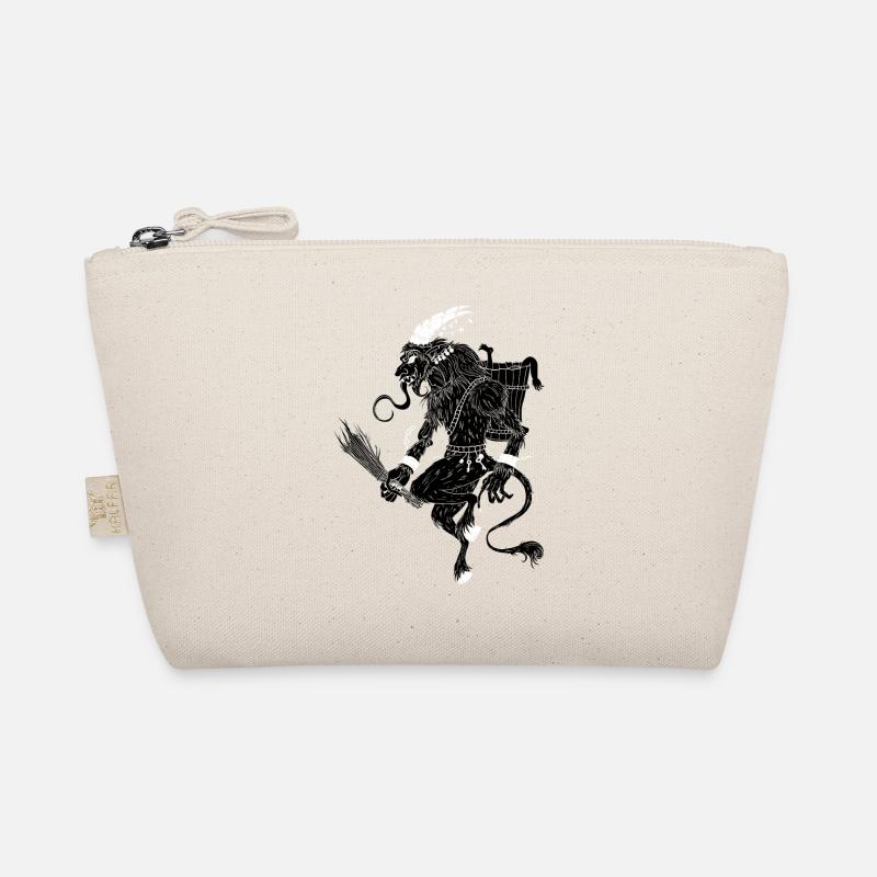 Krampus Teufel Brauch Weihnachten Geschenkidee - Bio-Täschchen - Natur