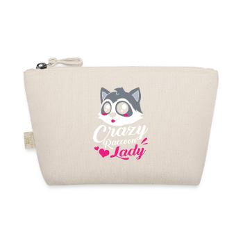 Raccoon mom girlfriend gift mom - Organic Pouch - nature - Front