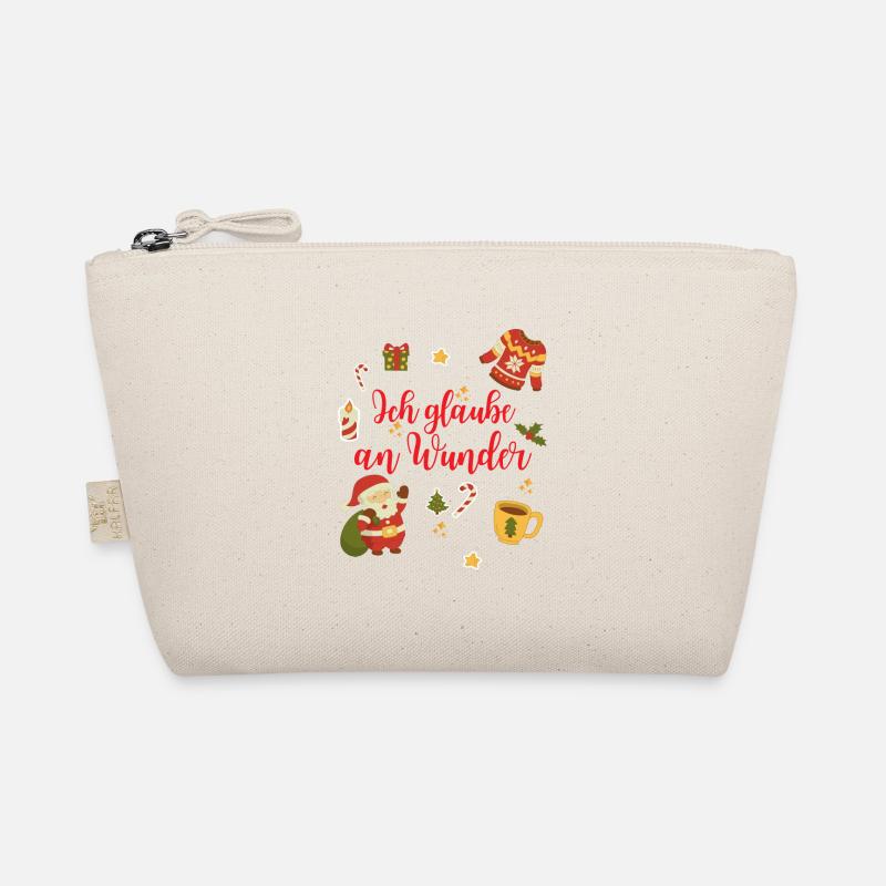Ich Glaube An Wunder Weihnachtspullover Geschenk Bio-Täschchen