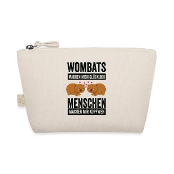 Wombat Wombatzüchter Beuteltier Geschenk - Bio-Täschchen - Natur - Vorne