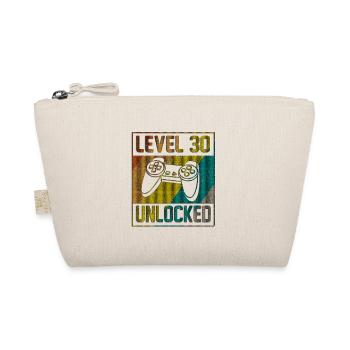 30th Birthday Gift Level 30 Unlocked - Organic Pouch - nature - Front