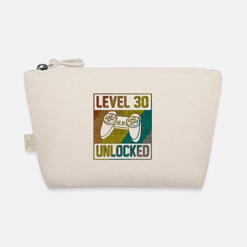 30 Geburtstag Geschenk Level 30 Unlocked Bio-Täschchen