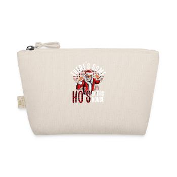 There's Some Hos In The House Funny Santa - Organic Pouch - nature - Front
