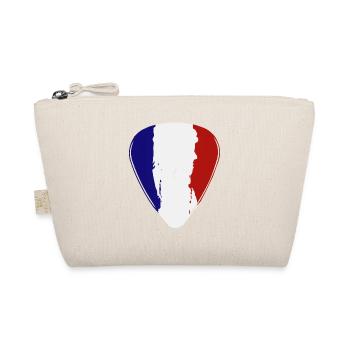 France Guitar Pick Flag Guitarist - Bio-Täschchen - Natur - Vorne