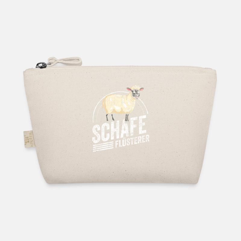 Schafe Flüsterer Lamm Schäfer Bauernhof Geschenk - Bio-Täschchen - Natur