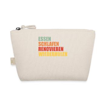 Renovieren Renovierung Lustiger Spruch Geschenk - Bio-Täschchen - Natur - Vorne