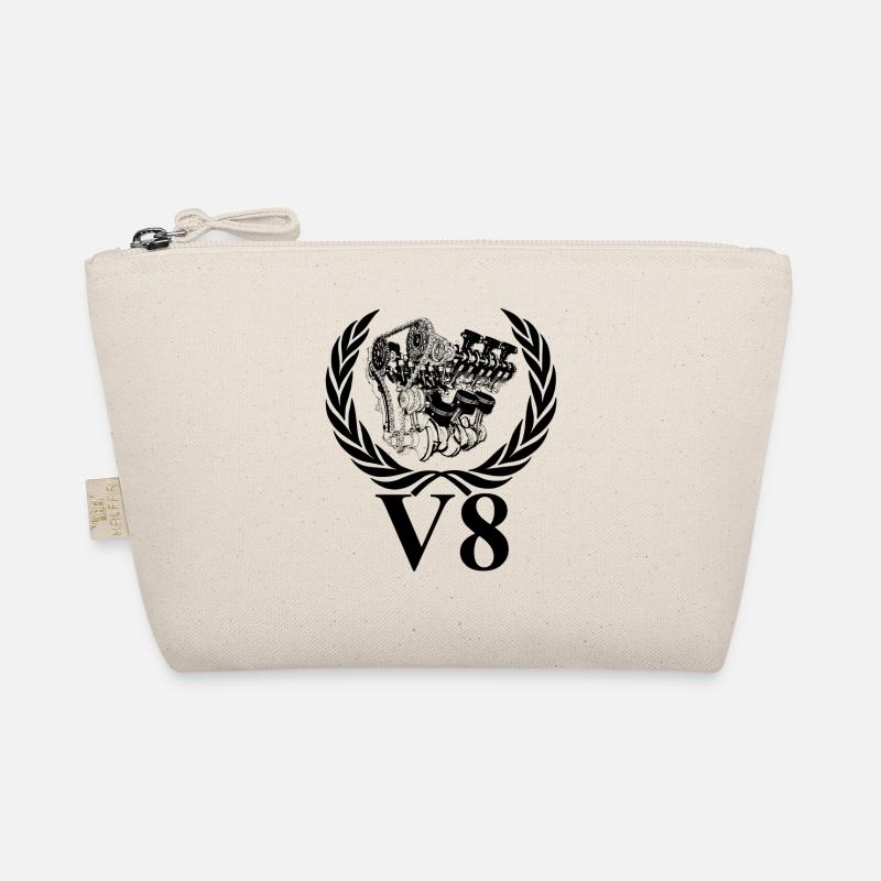 V8 Engine Racing Car V6 Engines Motorsport Organic Pouch