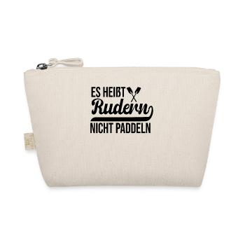 Rudern Paddeln Geschenk Ruderer Ruderboot - Bio-Täschchen - Natur - Vorne