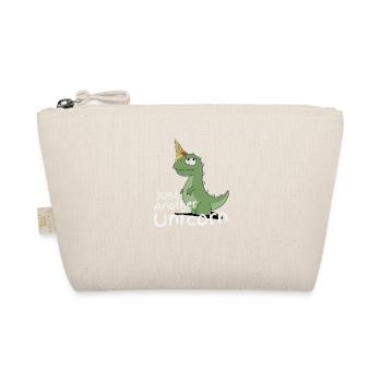 Just Another Unicorn Dinosaur Unicorn with Ice - Organic Pouch - nature - Front