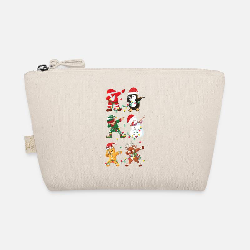 Dabbing Weihnachten Lustiges Motiv Geschenk - Bio-Täschchen - Natur