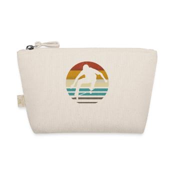 Skateboarding skateboarder skater skating retro - Organic Pouch - nature - Front