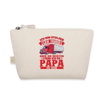 Stolzer LKW Papa Ich Bin LKW Fahrer Und Vater - Bio-Täschchen - Natur - Vorne