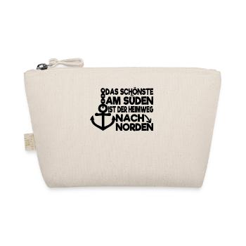 Norddeutsche Sprüche Nordsee Geschenk - Bio-Täschchen - Natur - Vorne