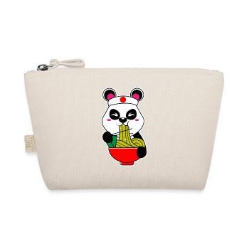 Panda Kawaii Tokio Japan Kami Ramen Eiernudeln - Bio-Täschchen - Natur - Vorne