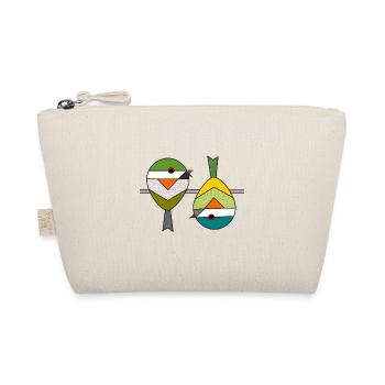 Oiseau 2 moineaux géométriques abstraites - Trousse biologique - nature - Devant