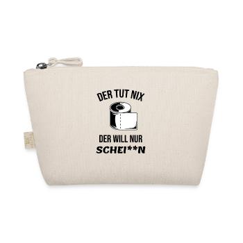 Lustiger Spruch Klopapier Schei**n Geschenk Cool - Bio-Täschchen - Natur - Vorne