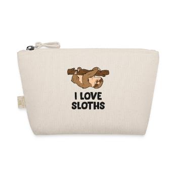 I Love Sloths Kids Sloths Napping Sloth Relaxing - Organic Pouch - nature - Front