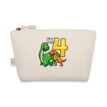 Dinosaure de 4ème anniversaire 4 ans - Trousse biologique - nature - Devant