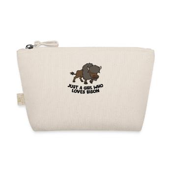 Just a Girl Who Loves Bison - Organic Pouch - nature - Front