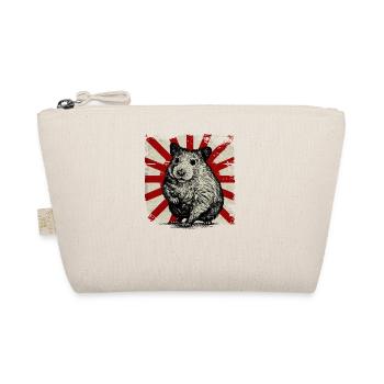 Retro vintage hamster golden hamster rodent - Organic Pouch - nature - Front