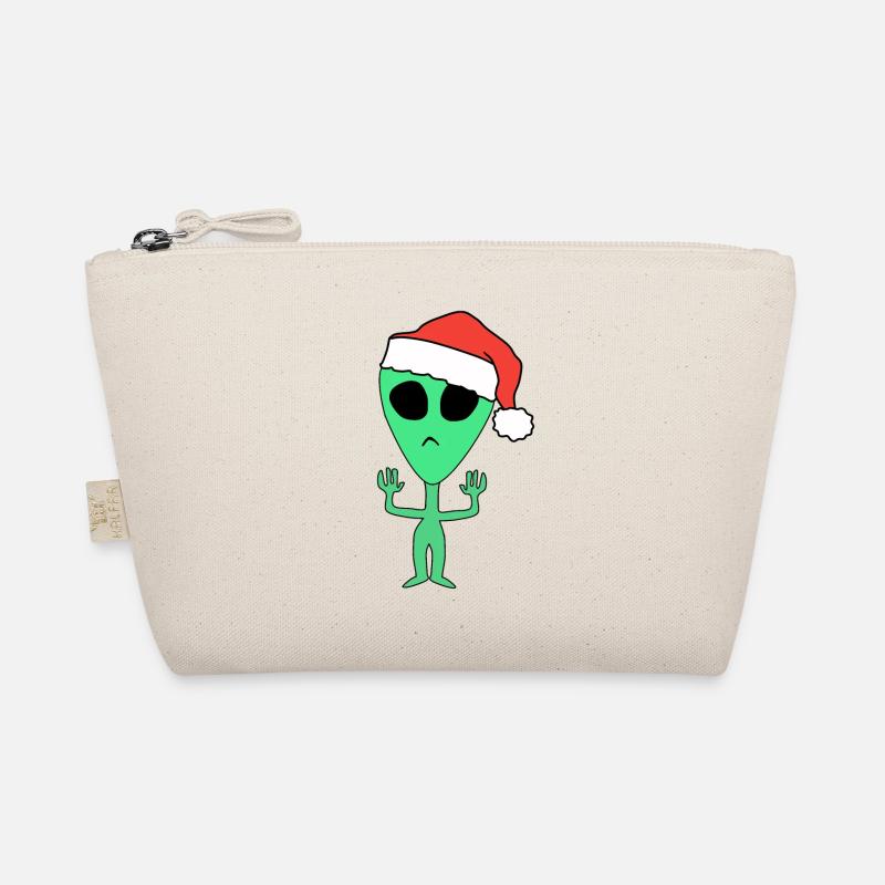 Alien Weihnachten Weihnachtsmann Bio-Täschchen