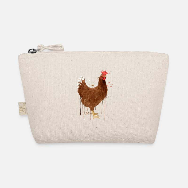 Huhn Tropfen - Bio-Täschchen - Natur