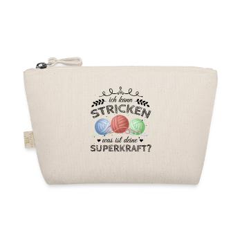 Toller Häkeln Spruch für Omas Geschenk - Bio-Täschchen - Natur - Vorne