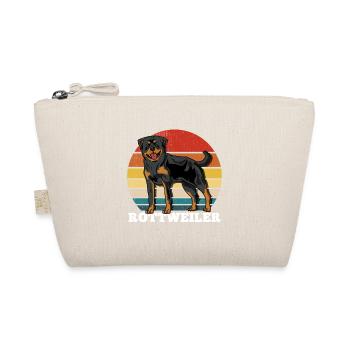Rottweiler Retro - Bio-Täschchen - Natur - Vorne