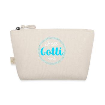 Best Gotti ever Taufgotti & Firmgotti Geschenkidee - Bio-Täschchen - Natur - Vorne