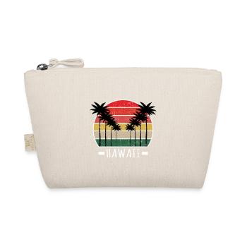 Retro Vintage Palm Trees Hawaii - Bio-Täschchen - Natur - Vorne