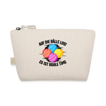 Auf die Bälle los! Es ist Boule Time! - Bio-Täschchen - Natur - Vorne