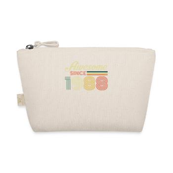 Vintage 1988 Geburtstag Retro Jahrgang Geschenk - Bio-Täschchen - Natur - Vorne