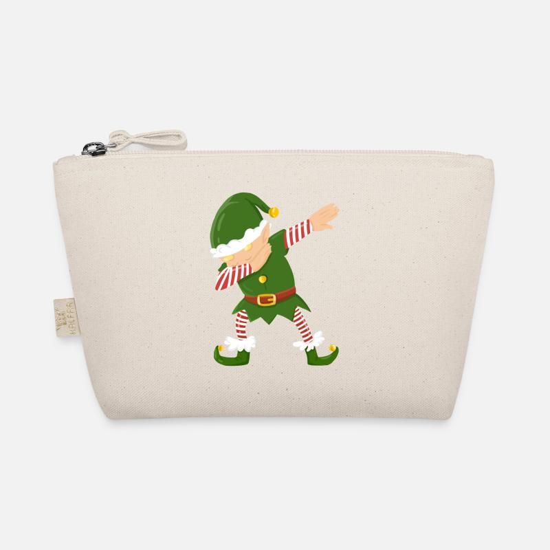 Elf dab dabbing Weihnachten funny Trend Geschenk Bio-Täschchen