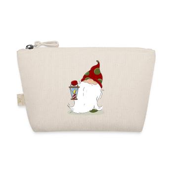 Weihnachten nordische Elf Wichtel Zwerg Laterne - Bio-Täschchen - Natur - Vorne
