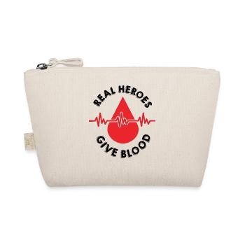Save life, donate blood, donate blood - Organic Pouch - nature - Front