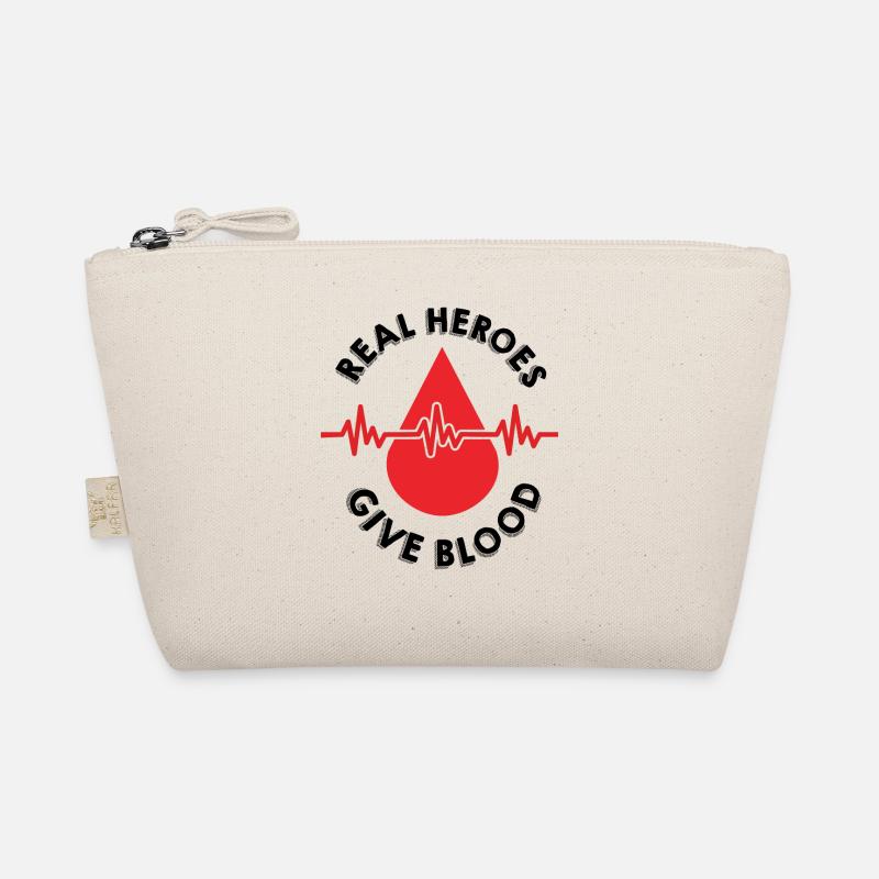 Rette Leben spende Blut Blutspende Bio-Täschchen