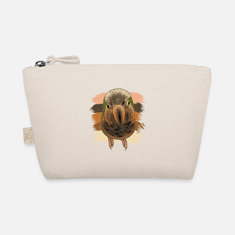 Retro Curious Quaker Parrot Organic Pouch