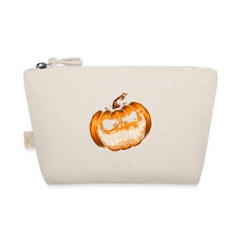Spooky Pumpkin Laugh - Organic Pouch - nature - Front