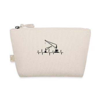 Crane cranes crane operator construction site excavator gift - Organic Pouch - nature - Front