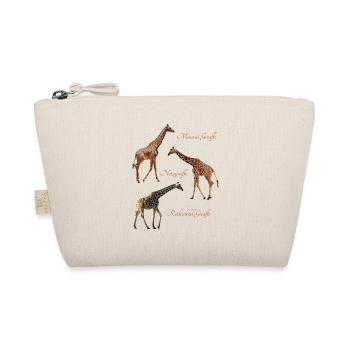 3 giraffes - species / Kenya / Africa / wild animals - Organic Pouch - nature - Front