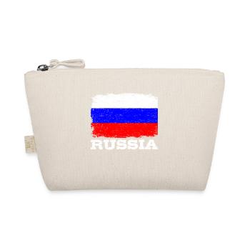 DRAPEAU RUSSIE Cadeau Drapeau de la Russie pour РОССИЯ - Trousse biologique - nature - Devant