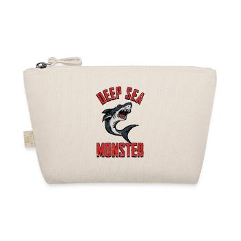 Shark fin shark sea shark fin ocean shark - Organic Pouch - nature - Front
