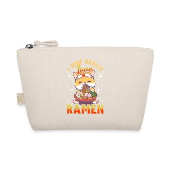 Kawaii Cat J'adore vraiment Ramen Anime Kitty - Trousse biologique - nature - Devant