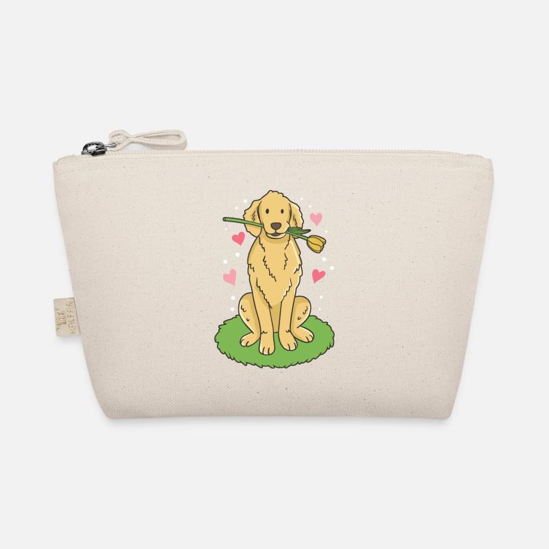 Golden Retriever Kawaii - Bio-Täschchen - Natur