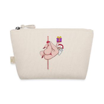 Noël Père Noël Santa sexy Poledance - Trousse biologique - nature - Devant