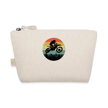 Motocross MX Motorcycle Motorrad Motorsport Biker - Bio-Täschchen - Natur - Vorne