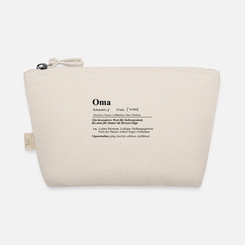 Oma Tochter Großmutter Omi Omas Herz Omilein - Bio-Täschchen - Natur