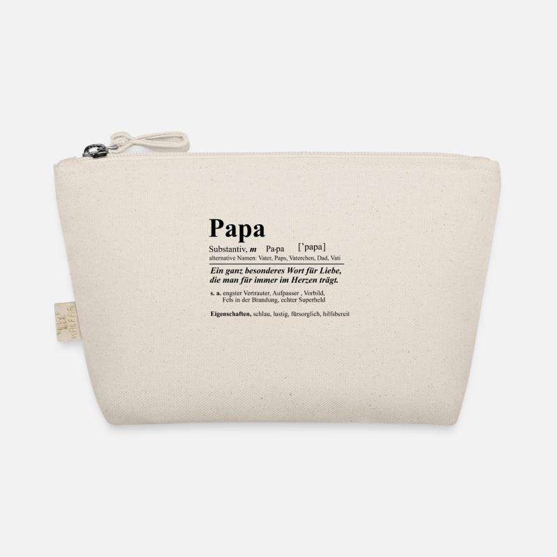 Papa Vater Vaterchen Dad Vati Paps - Bio-Täschchen - Natur