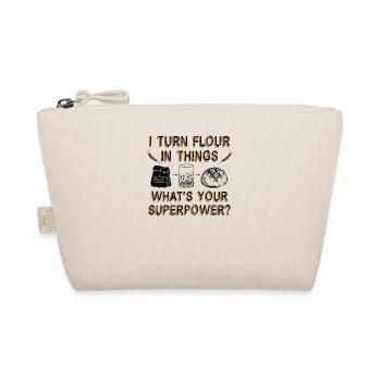 I Turn Flour in Things Backen Bäcker Bäckerei Brot - Bio-Täschchen - Natur - Vorne