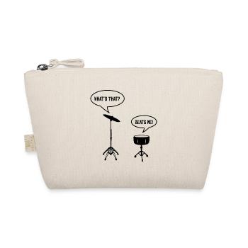 DRUMMER gift drum kit for drummer FUNNY - Organic Pouch - nature - Front